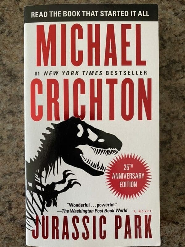 Book cover for Jurassic Park